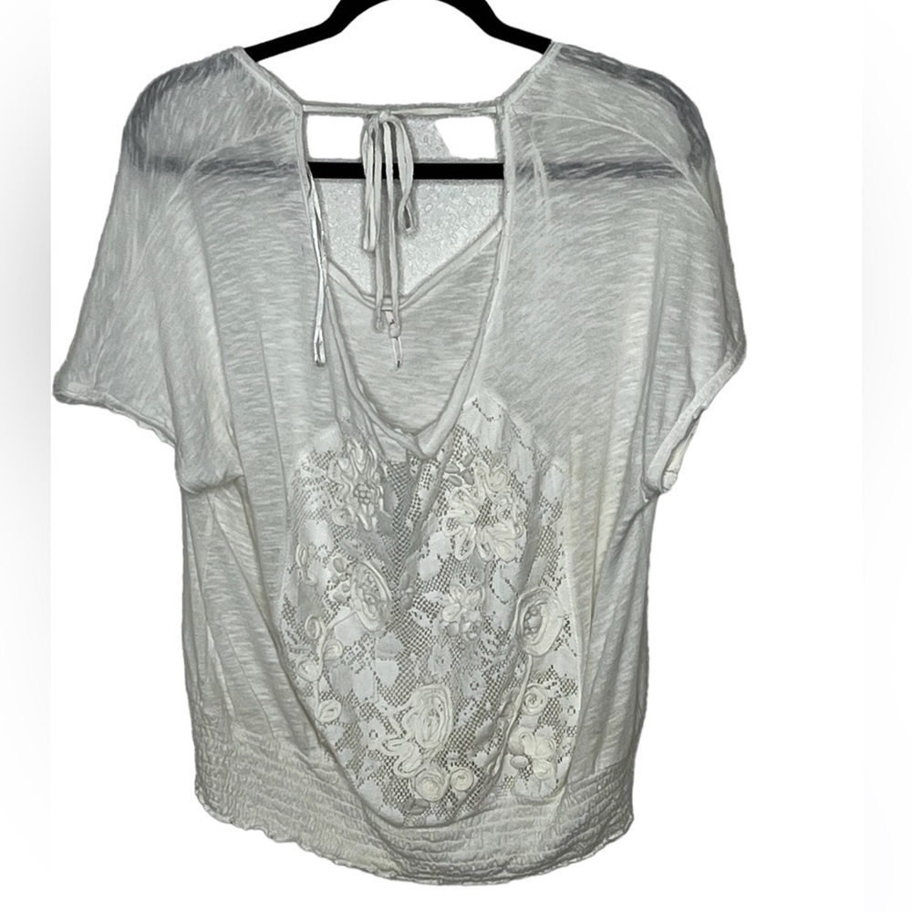 Free People Lace Front Top Sz Med